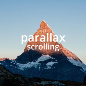 Parallax Scrolling Trend des Jahres