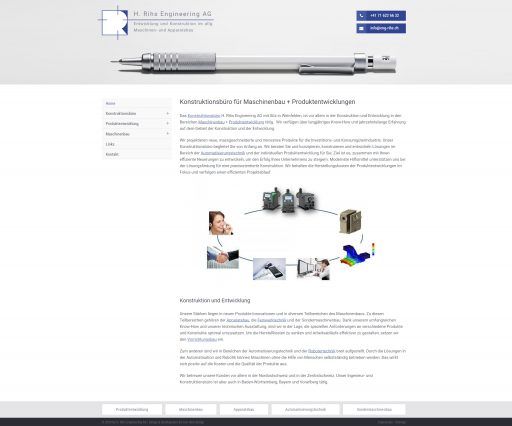 Webdesign H. Rihs Engineering AG