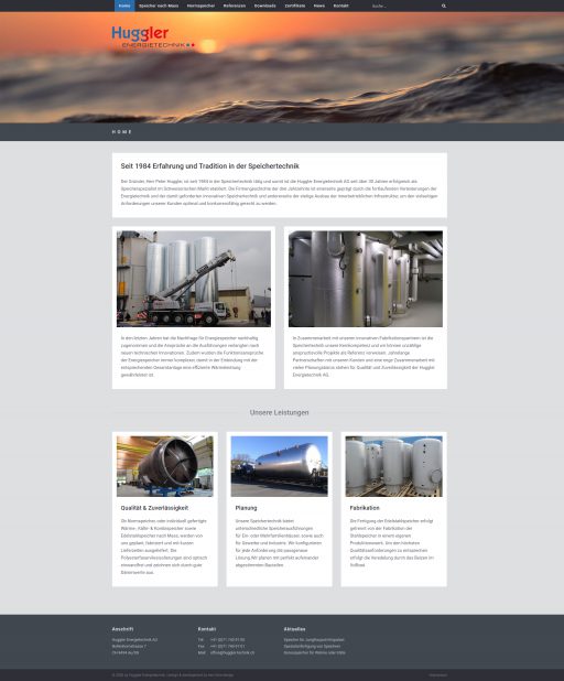 Webdesign Huggler Energietechnik