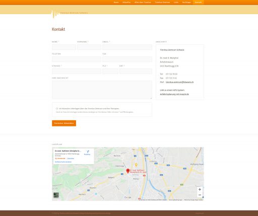 Webdesign Tinnitus-Zentrum Schweiz