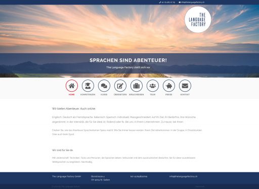 Webdesign The Language Factory