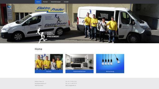 Webdesign Elektro Prader