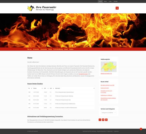 Webdesign ihre-feuerwehr.ch
