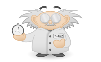 Dr. SEO Zeichnung mit Uhr