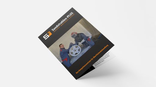 Werbebroschüre Sandstrahlen PLUS