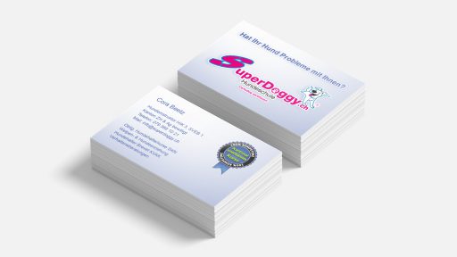 Visitenkarten Hundeschule Superdoggy
