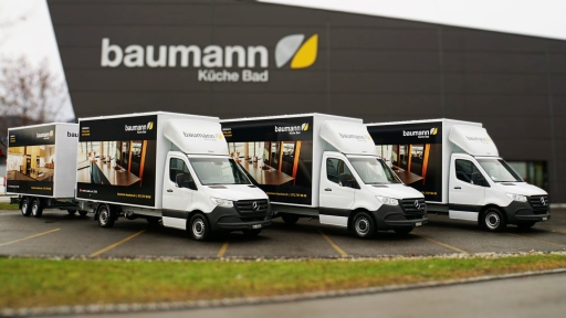Fahrzeugbeschriftung Baumann Küchen
