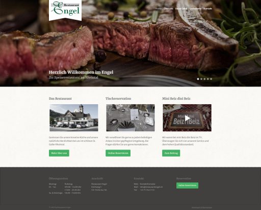 Webdesign Restaurant Engel