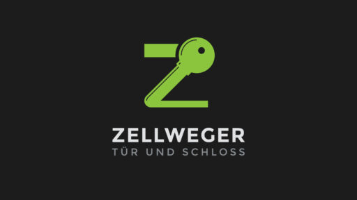 Logo Design Zellweger Tür und Schloss