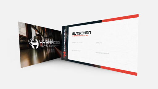 Gutschein Design Hybracing center