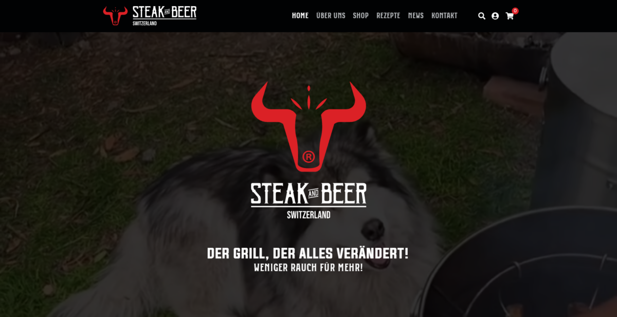 Webdesign Steak and Beer