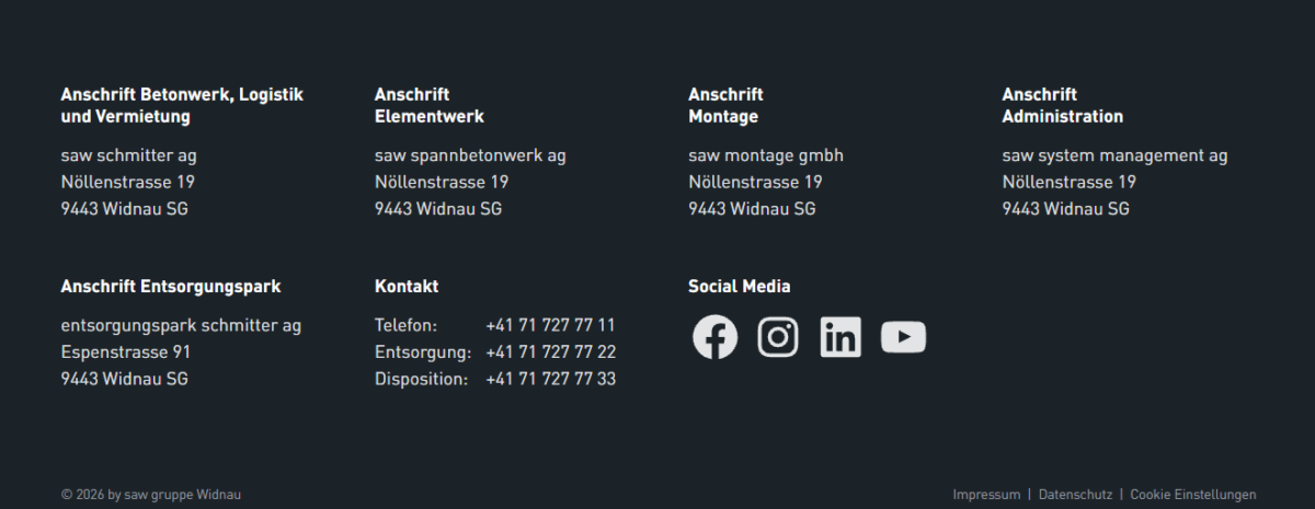 Webdesign SAW Gruppe 5