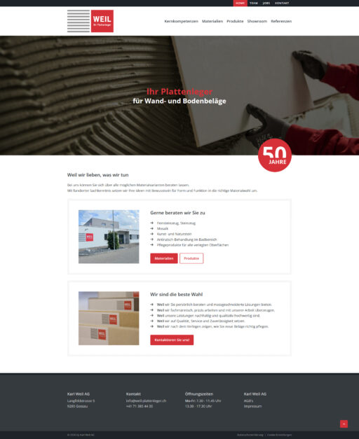 Webdesign Karl Weil AG