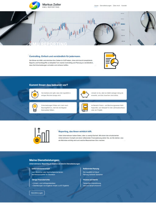 Webdesign KMU Reporting