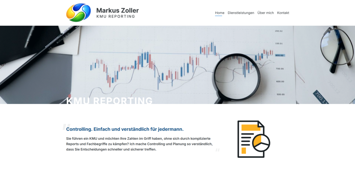 Webdesign KMU Reporting