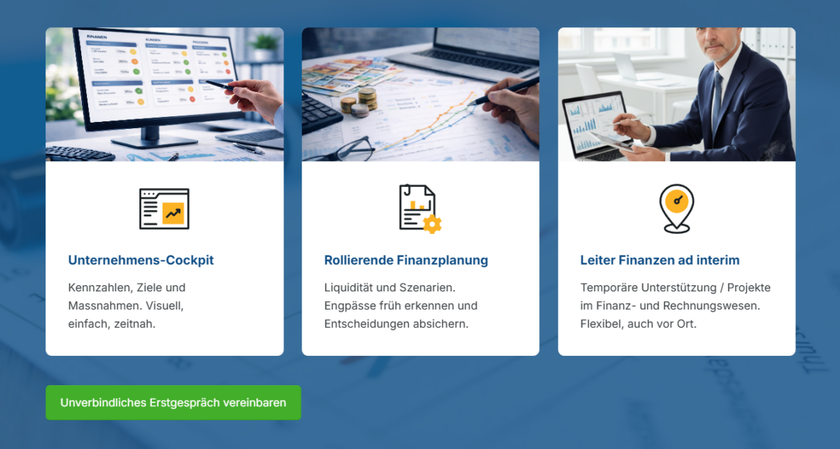 Webdesign KMU Reporting 3